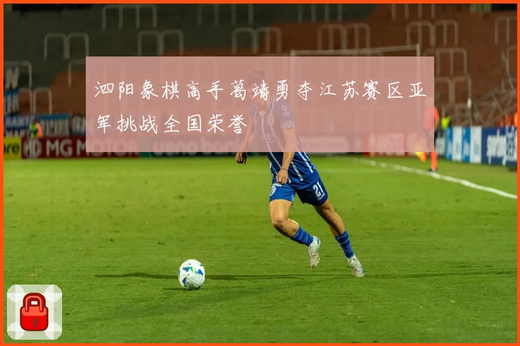 泗阳象棋高手葛靖勇夺江苏赛区亚军挑战全国荣誉